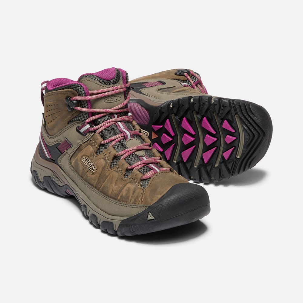 Bottes de Randonnée Keen Femme Marron | Targhee Iii Waterproof Mid | JCATE-7146